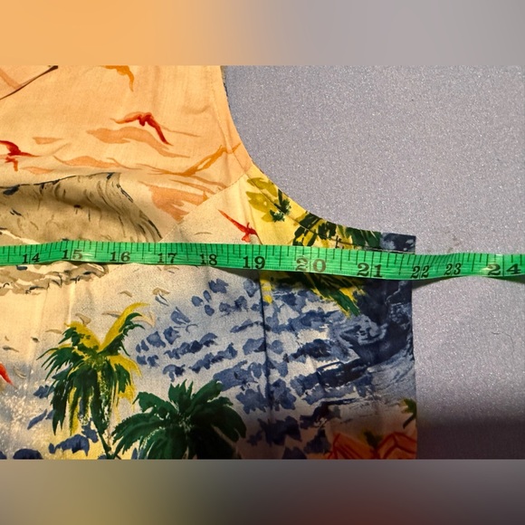 Hilo Hattie Blue and Green Maxi Dress - Picture 3 of 5